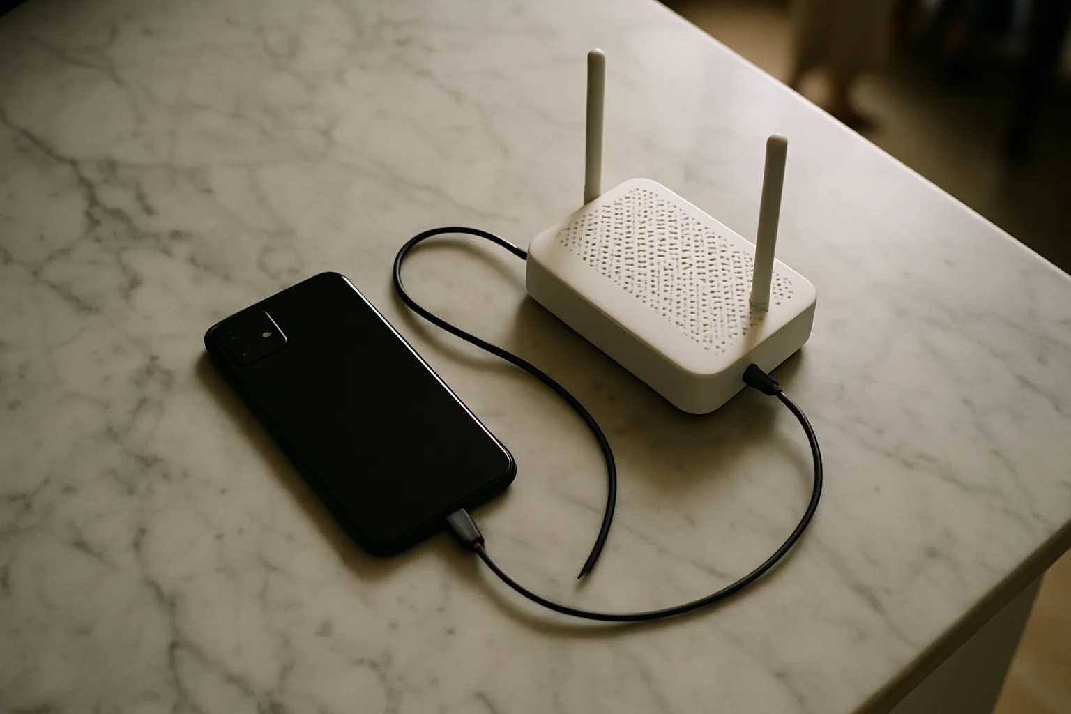 Packet logs open beside the handset build